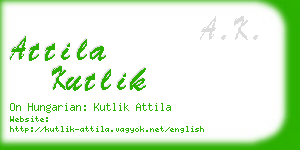 attila kutlik business card